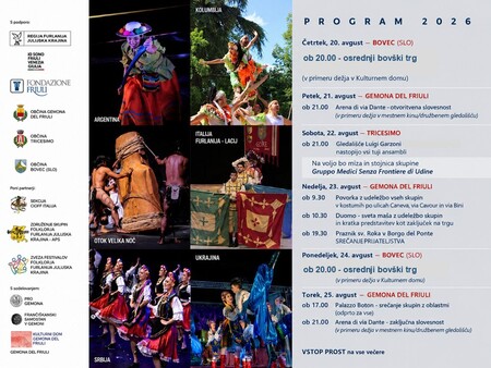 PROGRAM FESTIVALA SRC OD 20. DO 25. AVGUSTA 2026